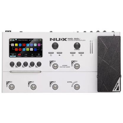 Nux MG-50Li Amp Modeler Multi Effects Electric Guitar Processor Pedal (MG50Li)