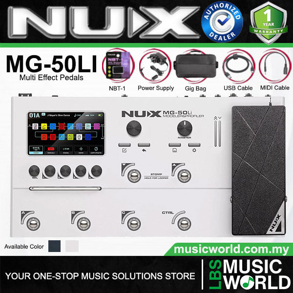 Nux MG-50Li Amp Modeler Multi Effects Electric Guitar Processor Pedal (MG50Li)