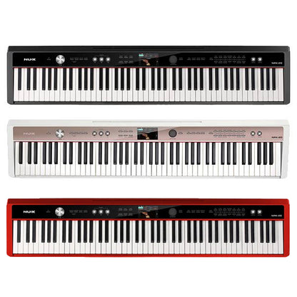 NUX NPK-20 88 Key Digital Piano With Grand Hammer Action, Stand And Throne (NPK20 NPK 20)