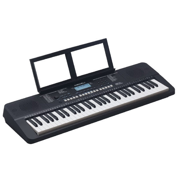 Medeli MK110 61 Keys Portable Keyboard Complete Package with Original Adapter - Black