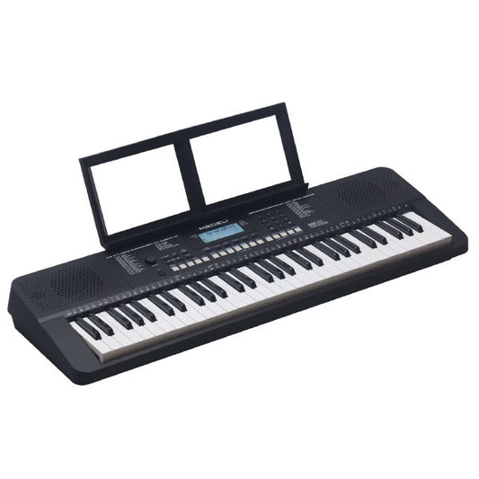 Medeli MK110 61 Keys Portable Keyboard Complete Package with Original Adapter - Black