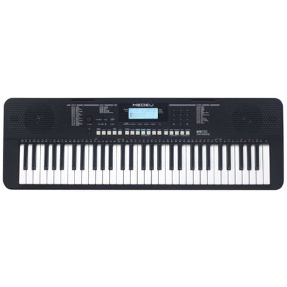 Medeli MK110 61 Keys Portable Keyboard Complete Package with Original Adapter - Black