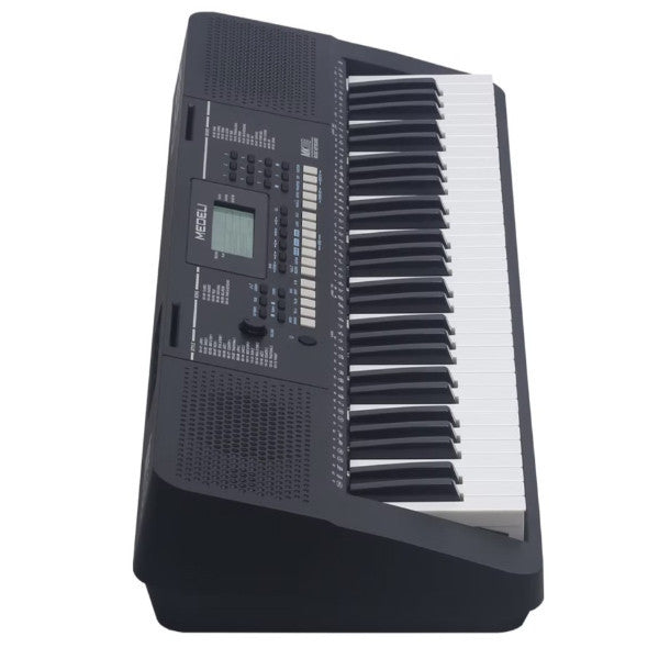 Medeli MK110 61 Keys Portable Keyboard Complete Package with Original Adapter - Black