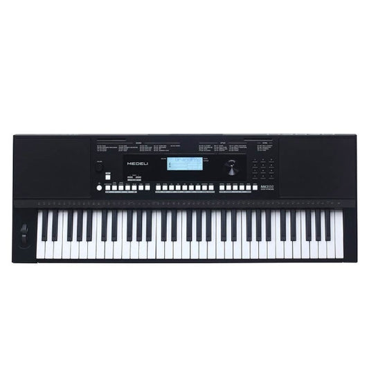 Medeli MK300 61 Keys Portable Keyboard Complete Package With Music Rest - Black