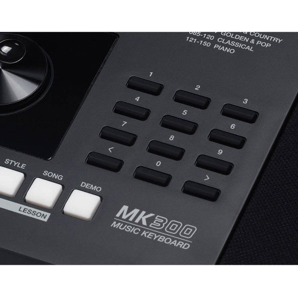 Medeli MK300 61 Keys Portable Keyboard Complete Package With Music Rest - Black