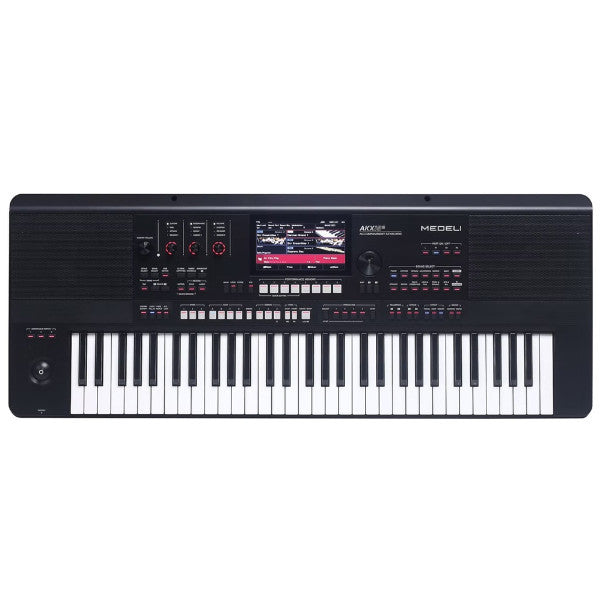 Medeli AKX10S 61 Key Professional Arranger Keyboard with Full Package - Black