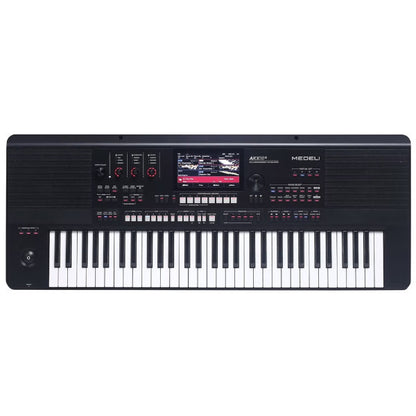 Medeli AKX10S 61 Key Professional Arranger Keyboard with Full Package - Black