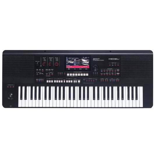 Medeli AKX10S 61 Key Professional Arranger Keyboard with Full Package - Black