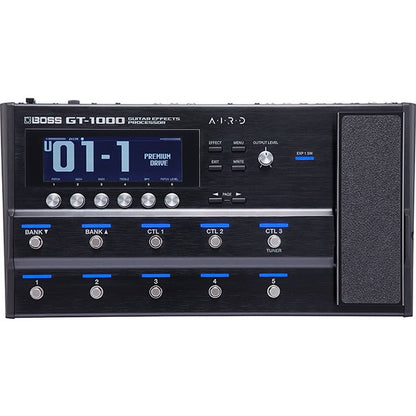 Boss GT-1000 Guitar Multi Effects USB Pedal Basic Package with Amplifier Modeling (GT1000)