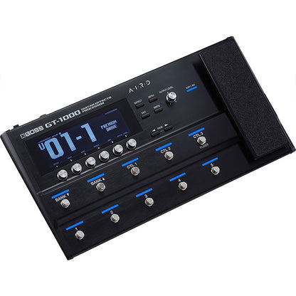 Boss GT-1000 Guitar Multi Effects USB Pedal Basic Package with Amplifier Modeling (GT1000)