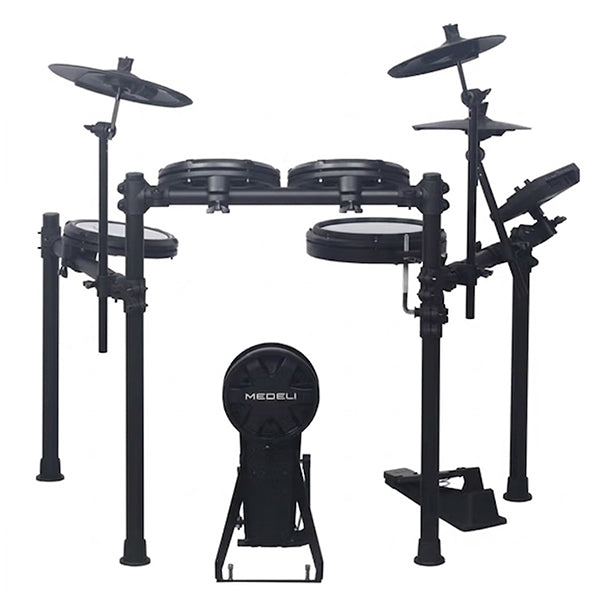 Medeli MZ537 Digital Electric Drum Set Package with Throne