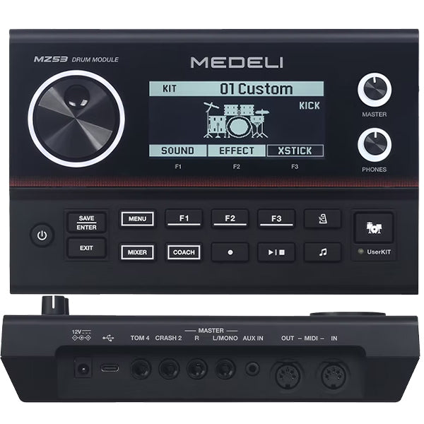 Medeli MZ537 Digital Electric Drum Set Package with Throne