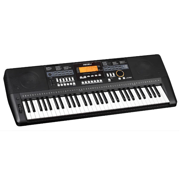 Medeli A300 61 Key Portable Keyboard Complete Package with Original Adapter
