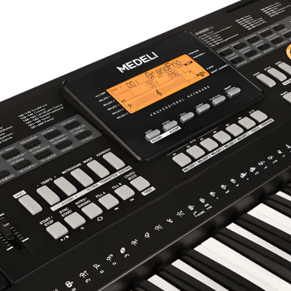 Medeli A300 61 Key Portable Keyboard Complete Package with Original Adapter