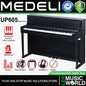 Medeli UP605 88 Keys Upright Piano Package with Woodgrain Finish Built in Bluetooth MIDI and Audio