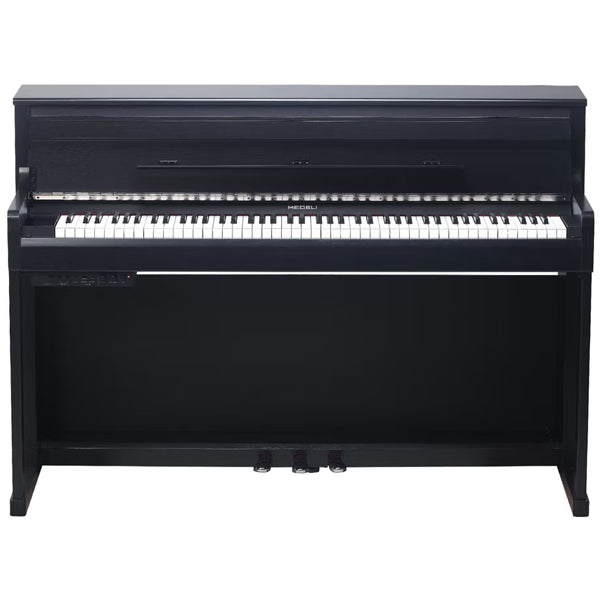 Medeli UP605 88 Keys Upright Piano Package with Woodgrain Finish Built in Bluetooth MIDI and Audio