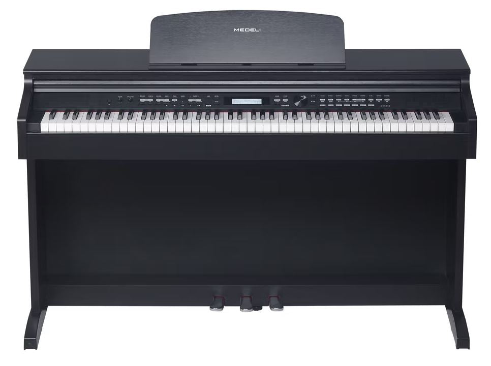 Medeli DP530E 88 Keys Upright Piano Package With Backlit LCD Display for Versatile