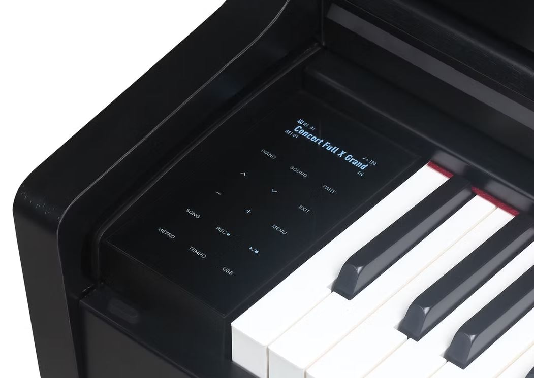 Medeli UP405E 88 Keys Upright Piano Package With Graded Action 3 Sensor Premium