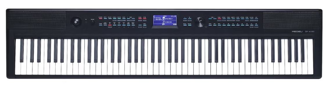 Medeli SP-A500 88 Keys Compact Portable Digital Piano With Backlit LCD Built in Instrument Sound