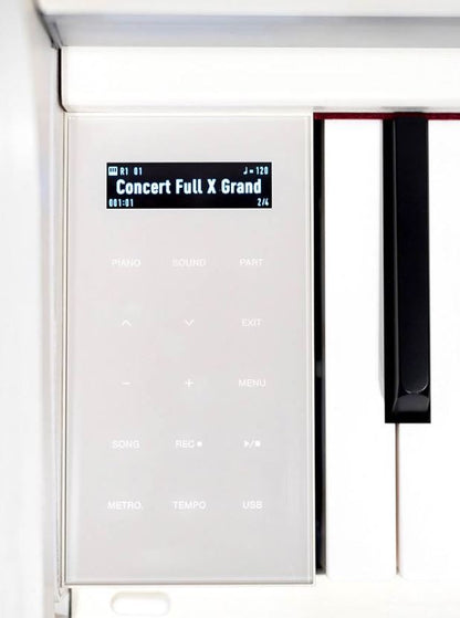 Medeli UP405E 88 Keys Upright Piano Package With Graded Action 3 Sensor Premium