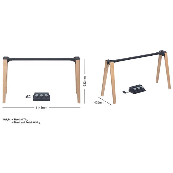 Medeli ST460 4 Legs Wooden Stand With 3 Pedals For SP-C120 And SP-A500