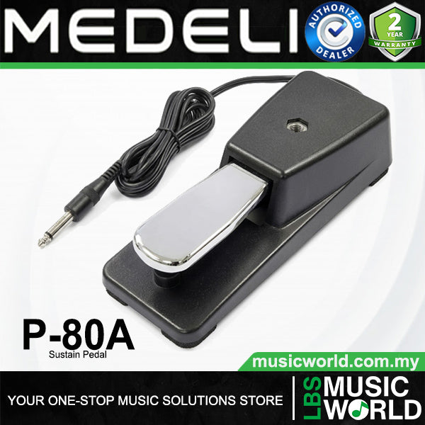 Medeli P-80A Keyboard Sustain Damper Pedal with Switchable Polarity