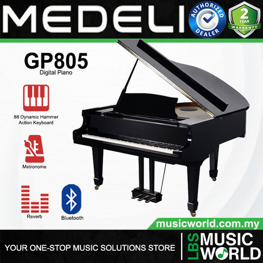 Medeli GP805 88 Keys Grand Piano Built in Bluetooth Metronome and OLED Display