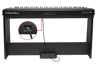 Medeli SP201 Plus 88 Keys Slim Digital Piano Built in Stereo Speaker and Bluetooth Package