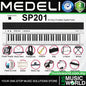 Medeli SP201 88 Keys Slim Digital Piano Built in Stereo Speaker and Companion App Package