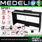 Medeli SP201 88 Keys Slim Digital Piano Built in Stereo Speaker and Companion App Package