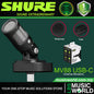 Shure MV88 USB-C Stereo Condenser Microphone Multi Pattern Mic with Onboard DSP and Accessories