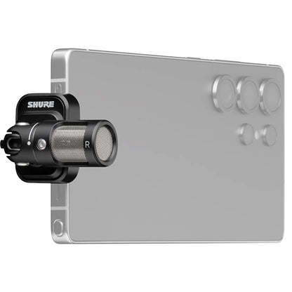Shure MV88 USB-C Stereo Condenser Microphone Multi Pattern Mic with Onboard DSP and Accessories