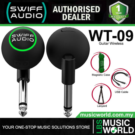 Swift Audio WT-09 Plug and Play Wireless Guitar System with 6 Switchable Channel (WT09)