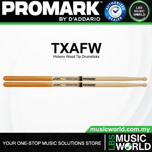 ProMark TXAFW Anton Fig Hickory Round Wood Tip Drumsticks