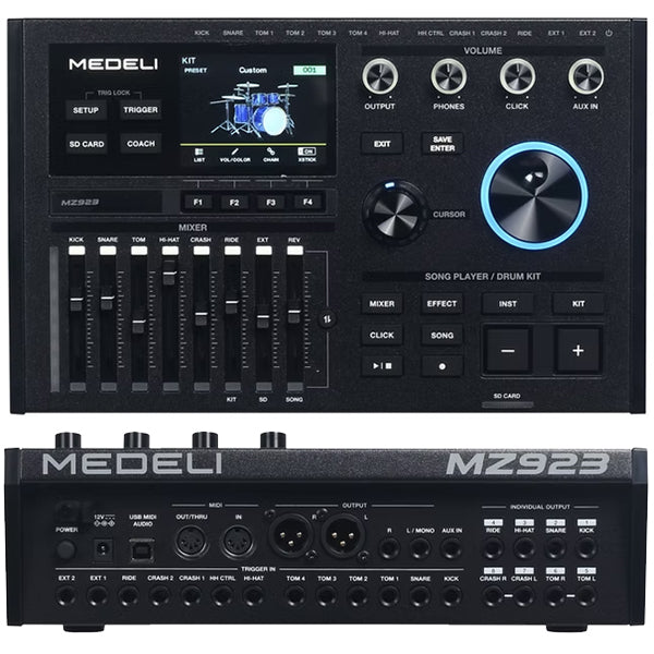 Medeli MZ923 Digital Electric Drum Set Kit Package with Bluetooth