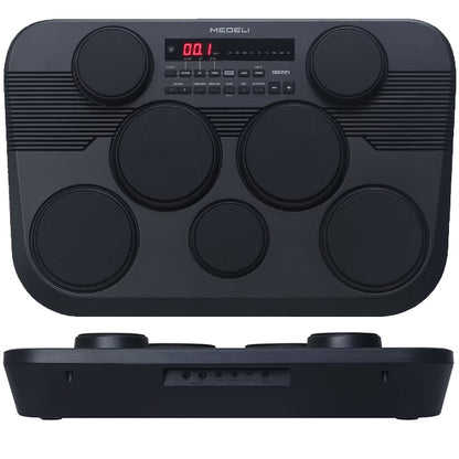 Medeli DD221 7 Pads Portable Tabletop Electric Drum with USB and Built In Speaker