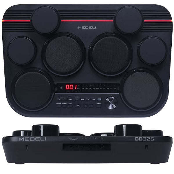 Medeli DD325 8 Pads Portable Compact Electric Drum Kit Package
