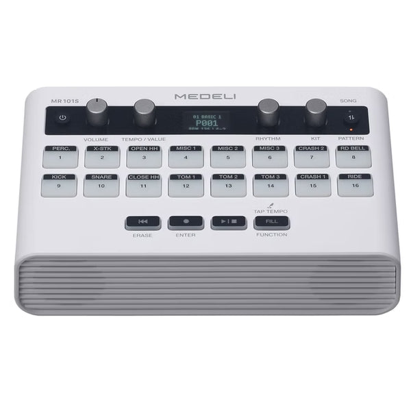 Medeli MR101S Portable Compact Rhythm Machine with Foot Pedal