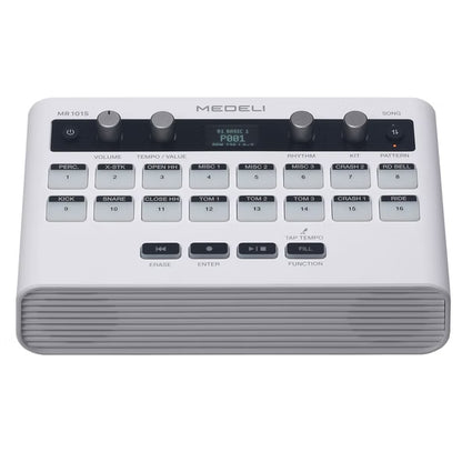 Medeli MR101S Portable Compact Rhythm Machine with Foot Pedal