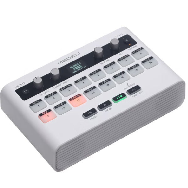 Medeli MR101S Portable Compact Rhythm Machine with Foot Pedal