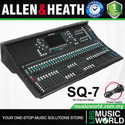 Allen & Heath SQ-7 48 Channel Digital Mixer with 33 Fader 32 Preamp and LED Touchscreen (SQ7)