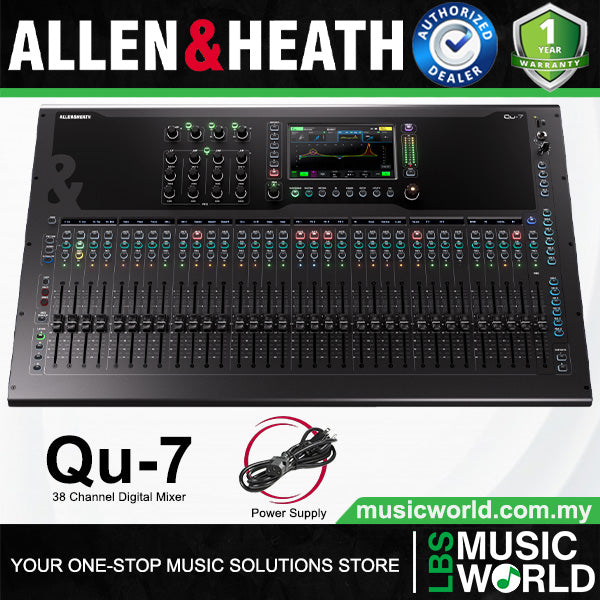Allen & Heath Qu-7 Series 38 Channel Compact Digital Mixer with and without Dante(Qu7 Qu7D)