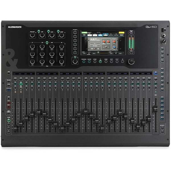 Allen & Heath Qu-6 Series 38 Channel Compact Digital Mixer with Dante (Qu6 Qu6D)