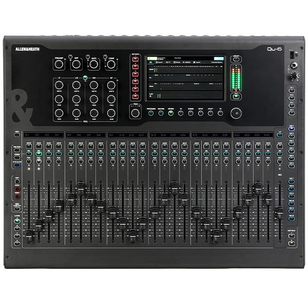 Allen & Heath Qu-6 Series 38 Channel Compact Digital Mixer with Dante (Qu6 Qu6D)