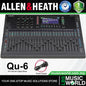 Allen & Heath Qu-6 Series 38 Channel Compact Digital Mixer with Dante (Qu6 Qu6D)