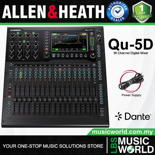 Allen & Heath Qu-5 Series 38 Channel Compact Digital Mixer with and without Dante (Qu5 Qu5D)