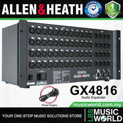 Allen & Heath GX4816 Plug and Play Audio Expander 48 Input 16 Output with DX Ports