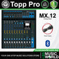 Topp Pro MX.12 12 Channel Compact Analog Mixer with USB and Bluetooth (MX12)