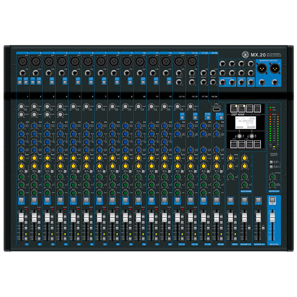 Topp Pro MX.20 20 Channel Analog Mixer Console with USB and Bluetooth (MX20)