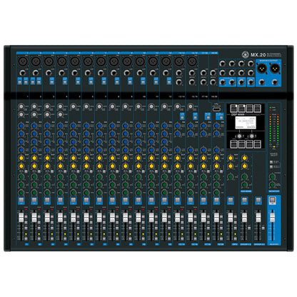 Topp Pro MX.20 20 Channel Analog Mixer Console with USB and Bluetooth (MX20)